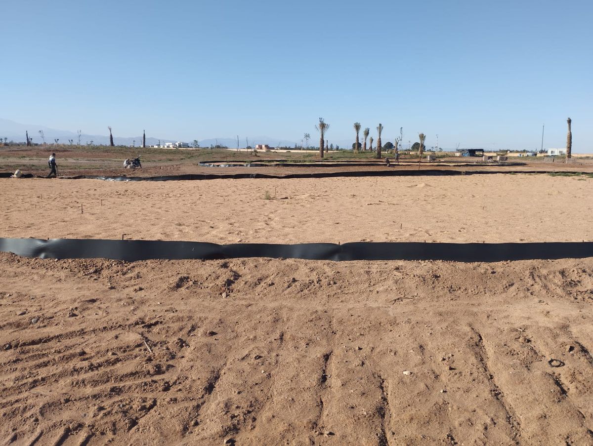 Chantier de terrassement et de drainage